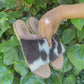 Cadee Cow Print Leather Sandal