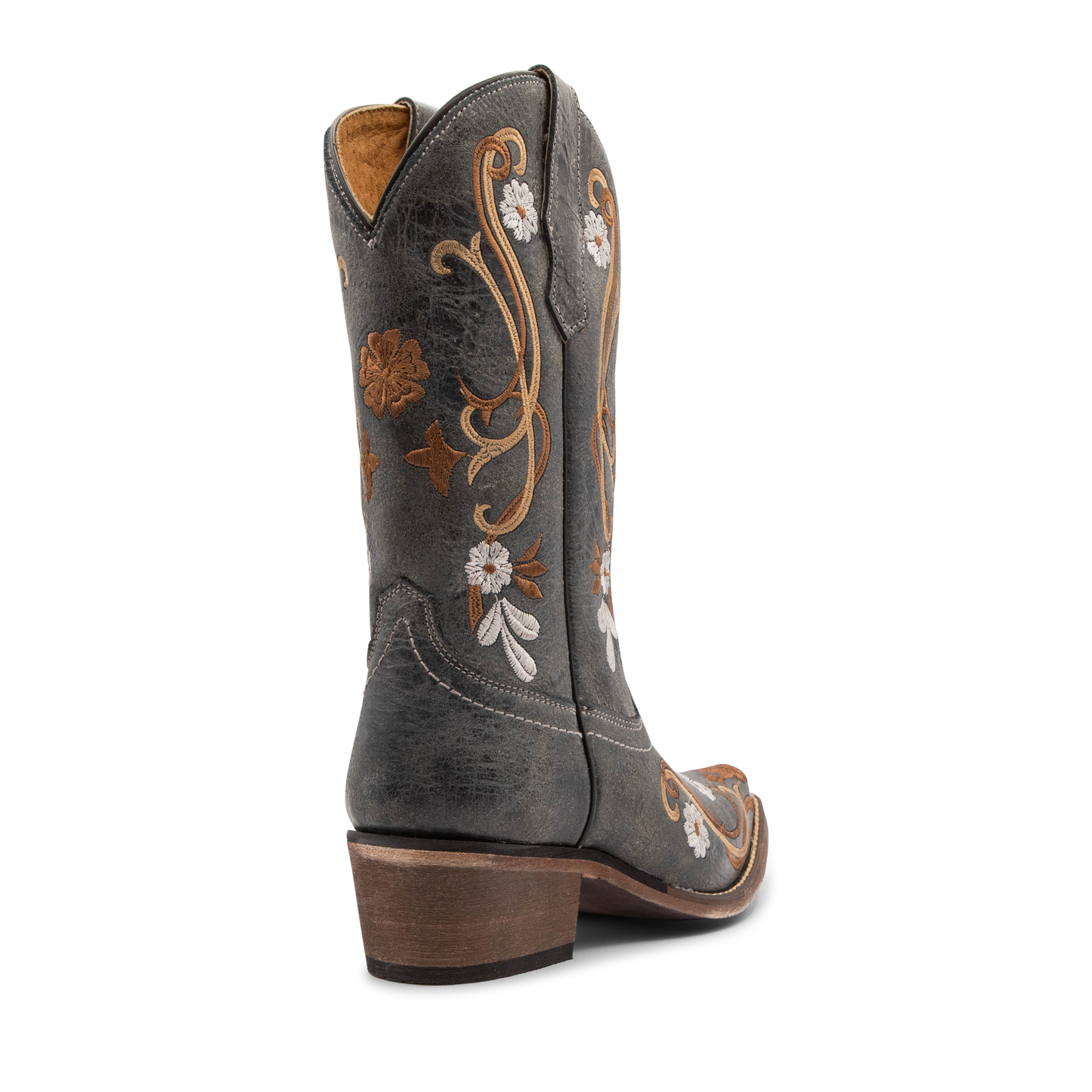 Ginger Western Dark Brown Leather Boot