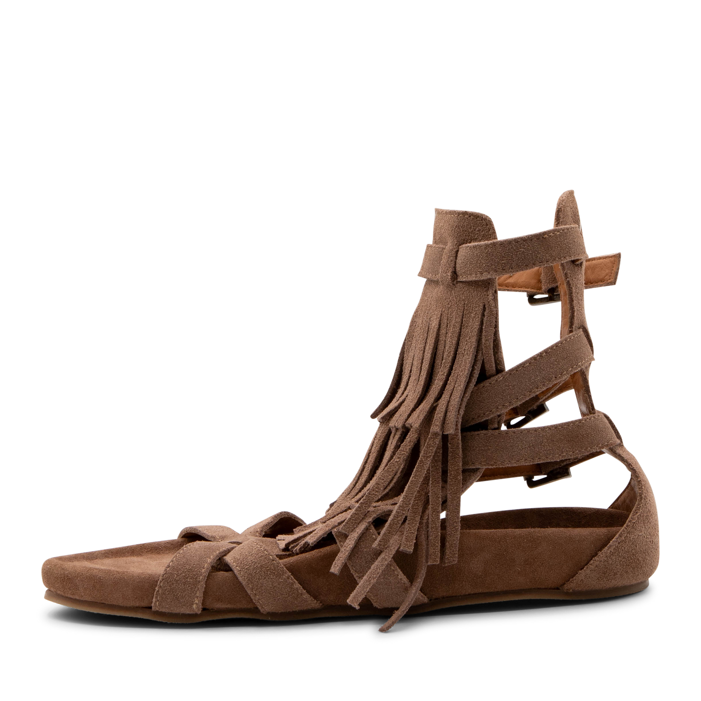 Eden Fringe Suede Sandal