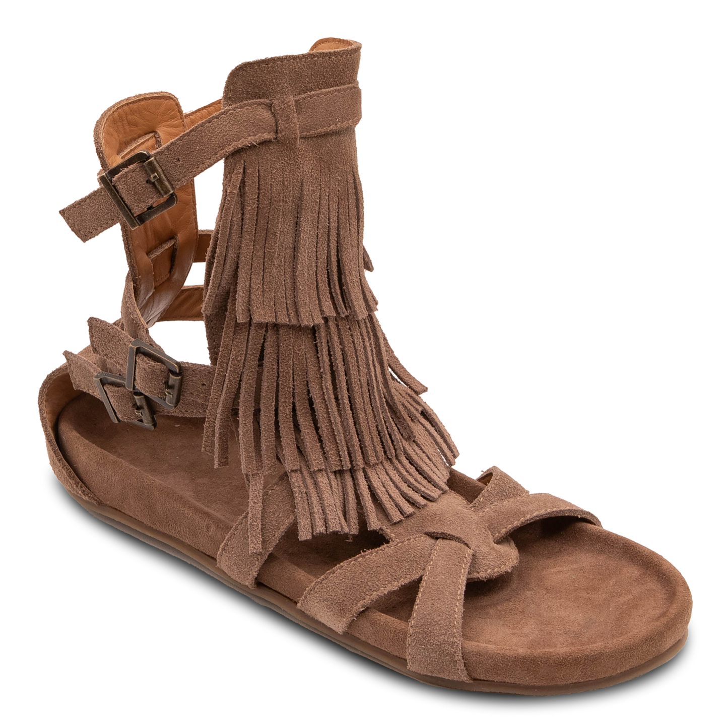 Eden Fringe Suede Sandal