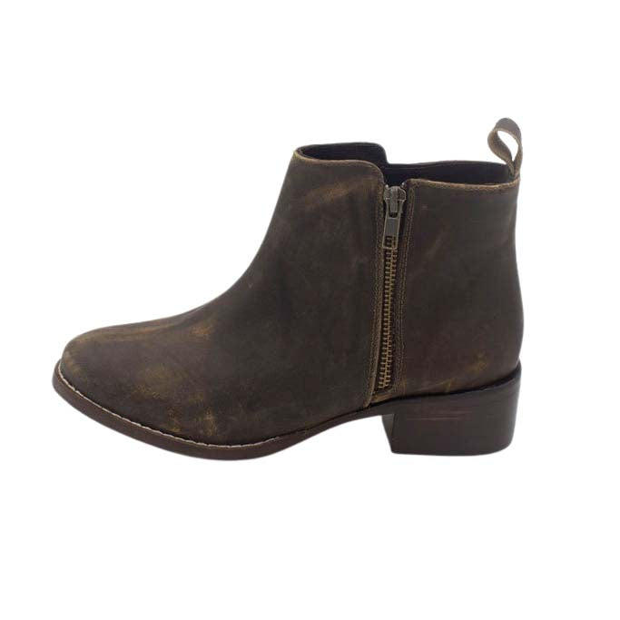 Kaeli Western Ankle Leather Bootie